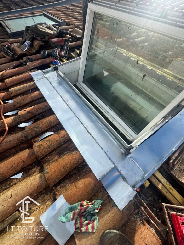 Zinguerie, Abergement Velux zinc