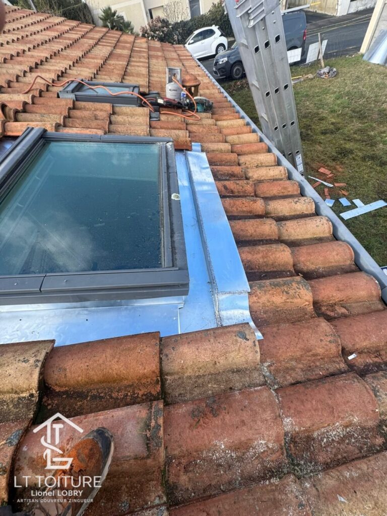 Zinguerie, Abergement Velux zinc