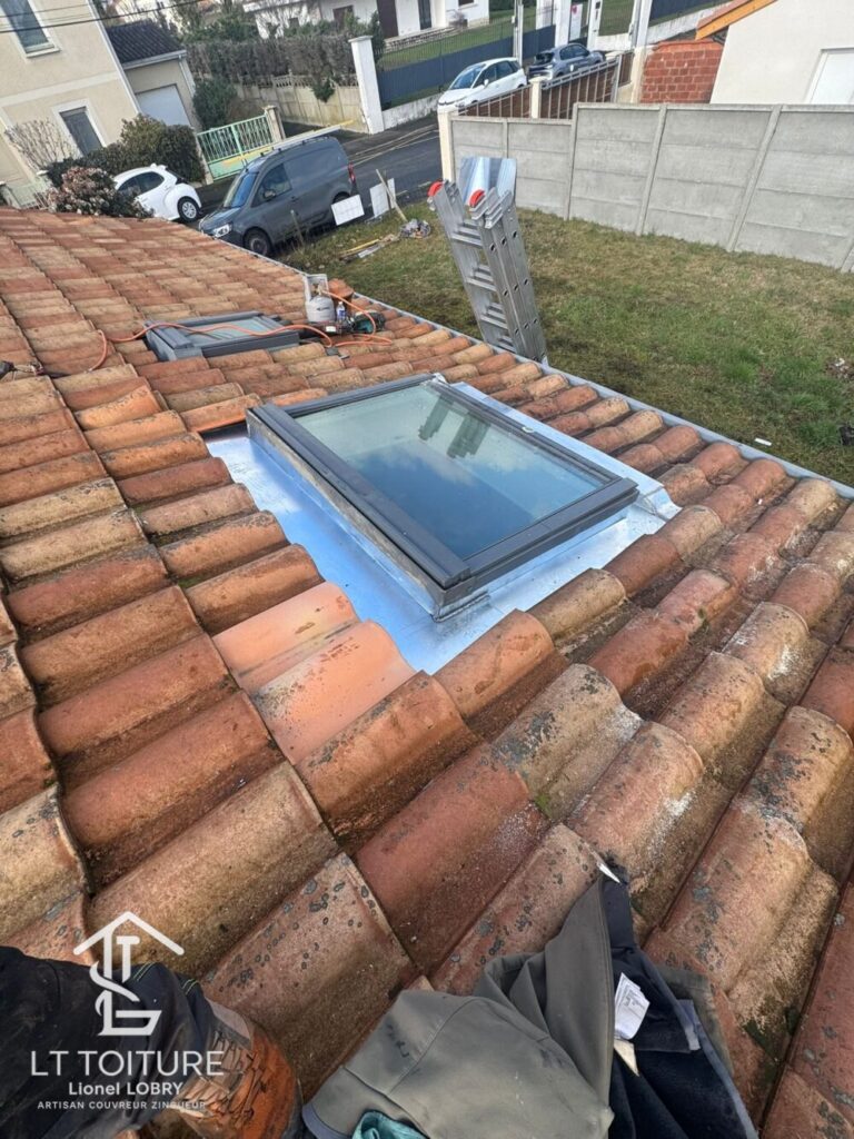 Zinguerie, Abergement Velux zinc