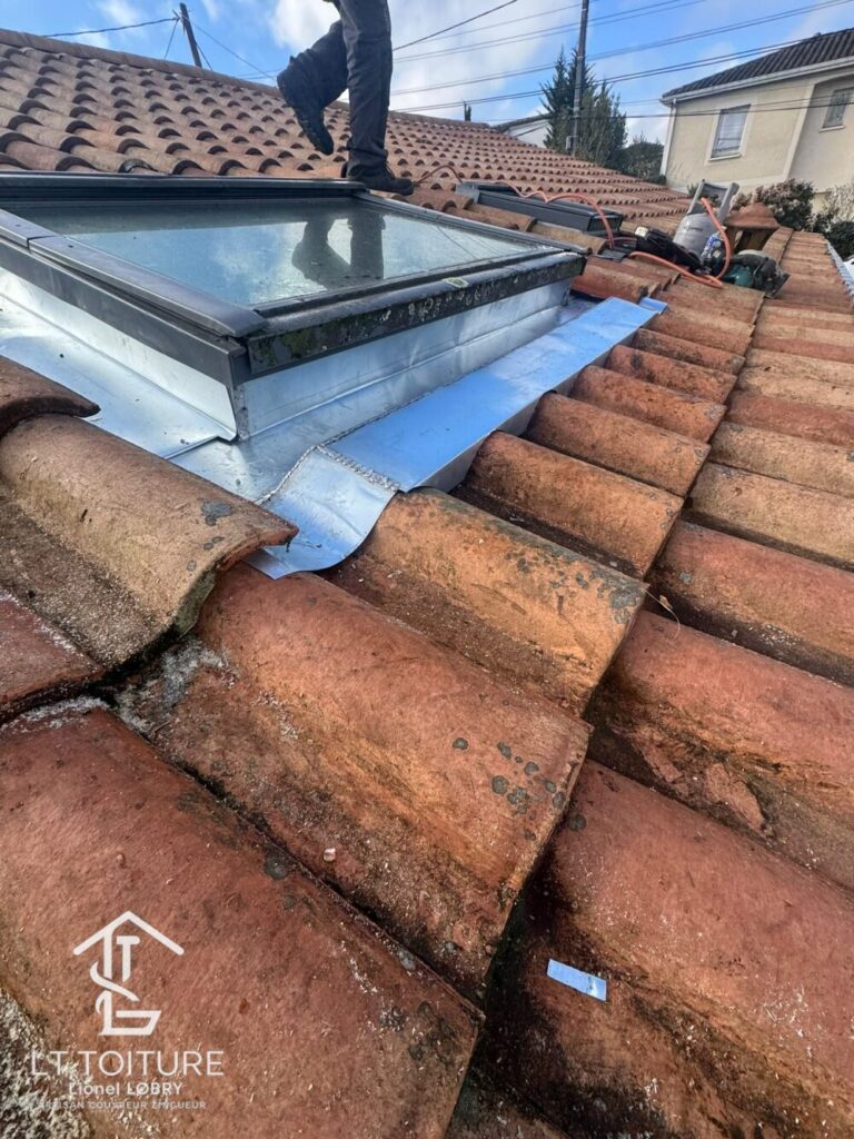 Zinguerie, Abergement Velux zinc