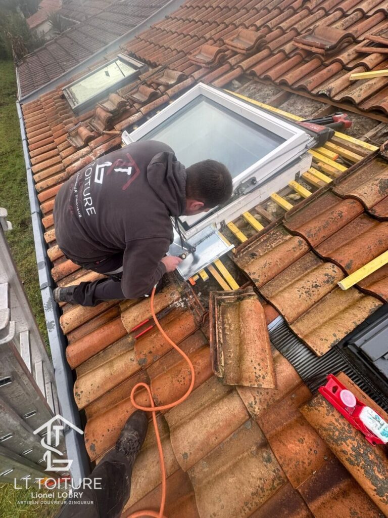 Zinguerie, Abergement Velux zinc